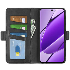 Dual-side Magnetic Buckle Horizontal Flip Leather Phone Case