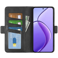 Dual-side Magnetic Buckle Horizontal Flip Leather Phone Case