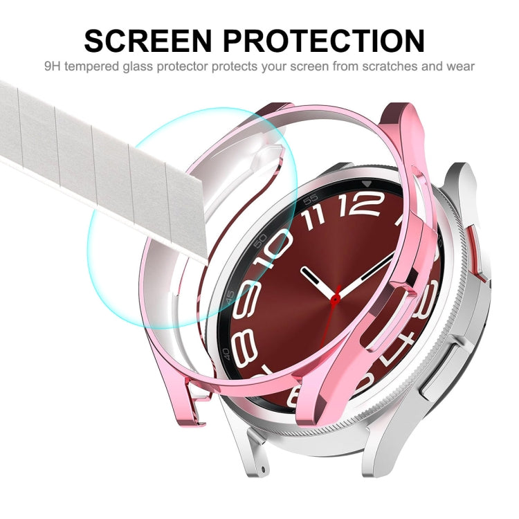 ENKAY Hat-Prince Electroplated Soft TPU Case + 0.2mm 9H Glass Screen Protector, For Samsung Galaxy Watch6 Classic 47mm, For Samsung Galaxy Watch6 Classic 43mm ENKAY Hat-Prince Electroplated Soft TPU Case + 0.2mm 9H Glass Screen Protector, For Samsung Galaxy Watch6 Classic 47mm, For Samsung Galaxy Watch6 Classic 43mm