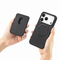 Carbon Fiber Leather Card Magsafe Phone Case