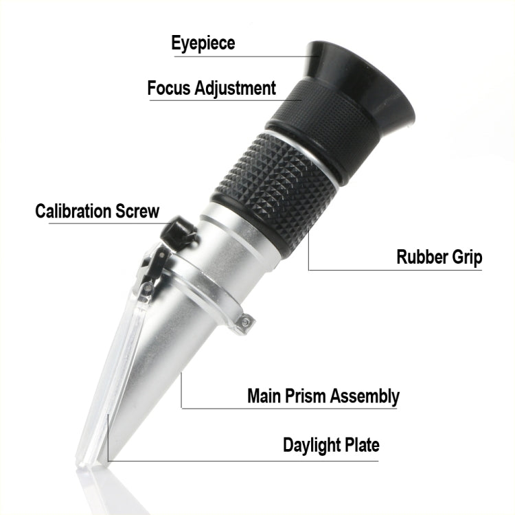 High Concentration Brix Be Water 3 in 1 58%~92% Honey Refractometer Bees Sugar Food ATC RZ127 High Concentration Brix Be Water 3 in 1 58%~92% Honey Refractometer Bees Sugar Food ATC RZ127