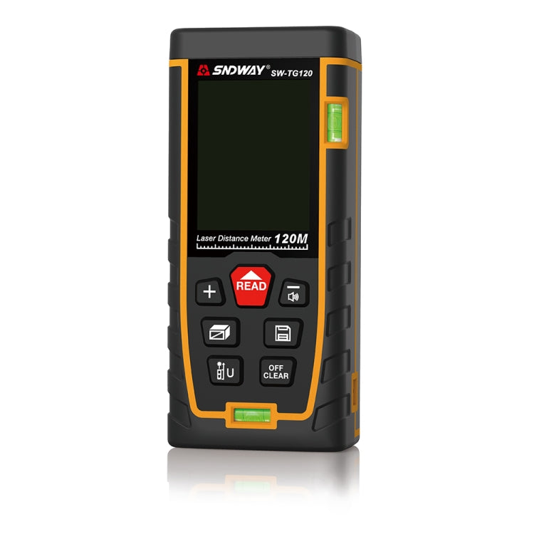 SNDWAY Double Horizontal bubble Rangefinder Laser Distance Meter Range Hand Tool Device SW-TG120 SNDWAY Double Horizontal bubble Rangefinder Laser Distance Meter Range Hand Tool Device SW-TG120