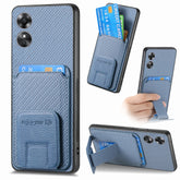 Carbon Fiber Card Bag Fold Stand Phone Case