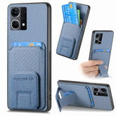Carbon Fiber Card Bag Fold Stand Phone Case