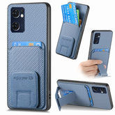 Carbon Fiber Card Bag Fold Stand Phone Case