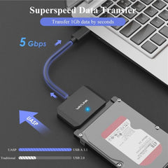 WAVLINK WL-ST345A 5Gbps Data Transfer Converter USB 3.0 to SATA III Hard Drive Adapter