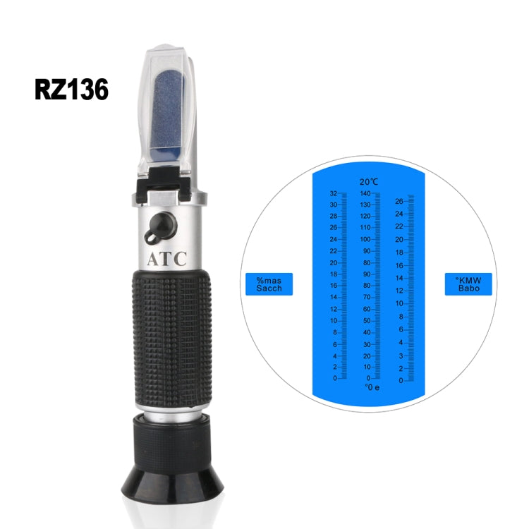 RZ136 Refractometer Fruit Wine Meter Sugar Portable Auto Brix 0~32% Alcohol 0~26% Fruit Juice Wine Sugar Meter Refractometer RZ136 Refractometer Fruit Wine Meter Sugar Portable Auto Brix 0~32% Alcohol 0~26% Fruit Juice Wine Sugar Meter Refractometer