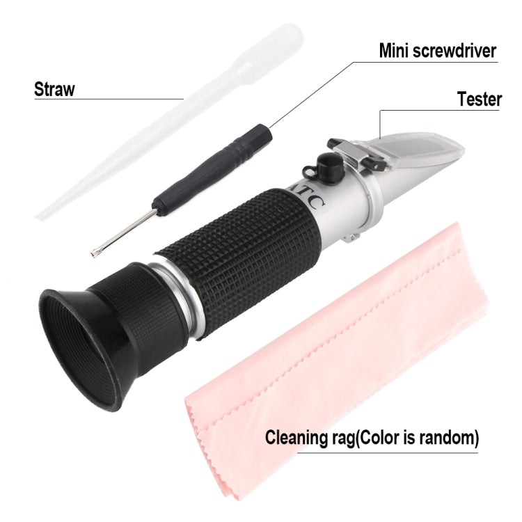 RZ136 Refractometer Fruit Wine Meter Sugar Portable Auto Brix 0~32% Alcohol 0~26% Fruit Juice Wine Sugar Meter Refractometer RZ136 Refractometer Fruit Wine Meter Sugar Portable Auto Brix 0~32% Alcohol 0~26% Fruit Juice Wine Sugar Meter Refractometer