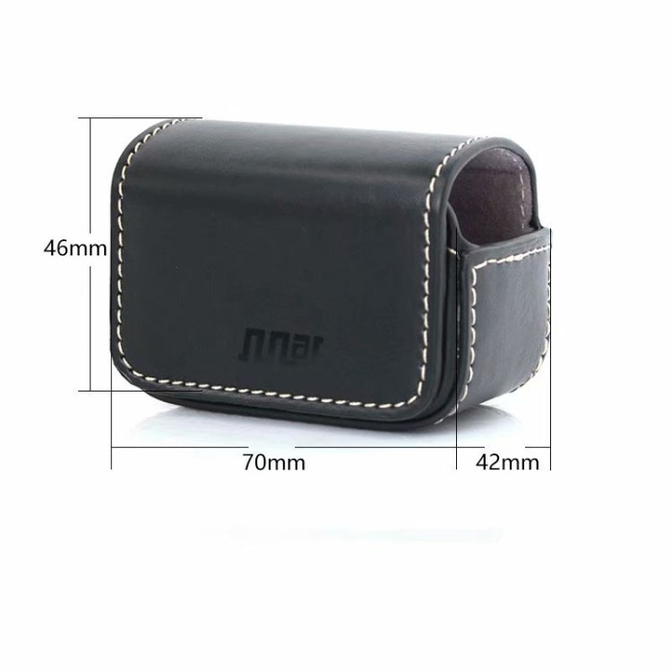 Estuche de cuero mini impermeable para almacenamiento y transporte para DJI OSMO Action / GoPro / SJCAM / Xiaomi Mi Jia, negro, café Estuche de cuero mini impermeable para almacenamiento y transporte para DJI OSMO Action / GoPro / SJCAM / Xiaomi Mi Jia, negro, café