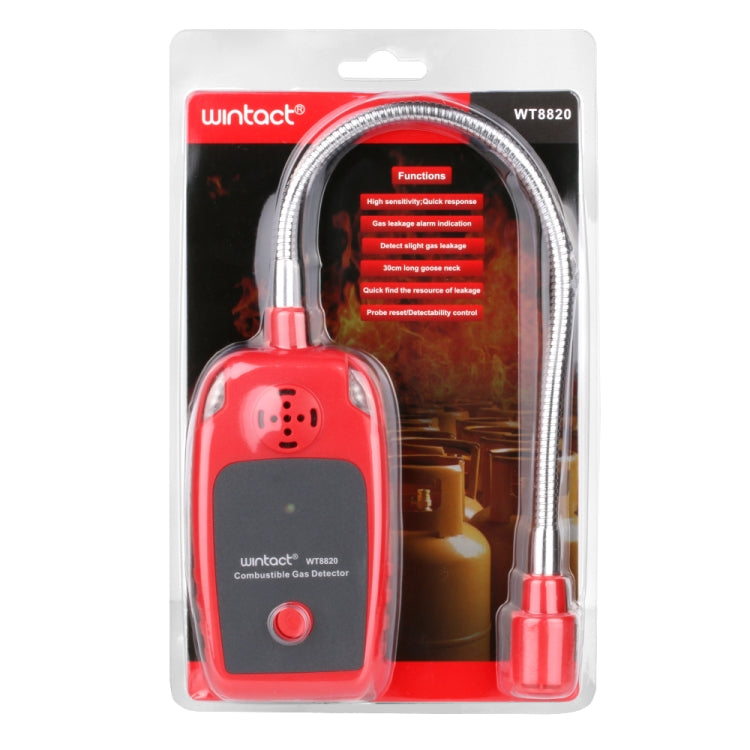 WINTACT WT8820 Combustible Gas Alarm Detector For Home Slight Gas Leakage Flammable Natural Gas Leak Detector Monitor Gas Analyzer WINTACT WT8820 Combustible Gas Alarm Detector For Home Slight Gas Leakage Flammable Natural Gas Leak Detector Monitor Gas Analyzer