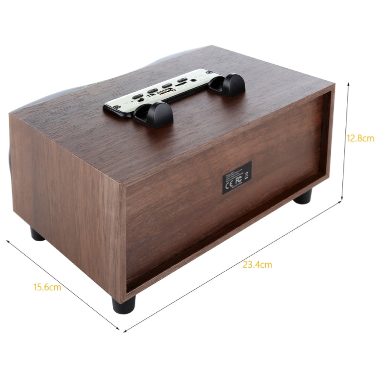 X6 Portable Wooden Wireless Speaker Subwoofer Stero Bluetooth Speakers Radio FM Desktop, Black Wooden X6 Portable Wooden Wireless Speaker Subwoofer Stero Bluetooth Speakers Radio FM Desktop, Black Wooden