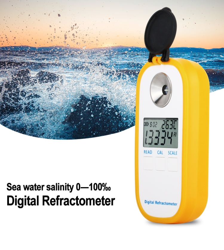 DR202 Digital Sea Water Refractometer Seawater Salinity Meter Specific Gravity Range 0―100‰ Chlorinity 0~57‰ Refractometer, DR202 DR202 Digital Sea Water Refractometer Seawater Salinity Meter Specific Gravity Range 0―100‰ Chlorinity 0~57‰ Refractometer, DR202