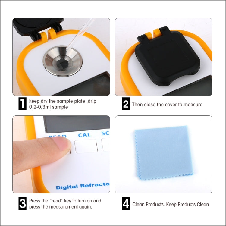 DR401 Digital Display Refractometer Brix 0-50% Alcohol Range 0~22% Refractometer Beer Wine Fruit Grape Sugar Saccharimeter, DR401 DR401 Digital Display Refractometer Brix 0-50% Alcohol Range 0~22% Refractometer Beer Wine Fruit Grape Sugar Saccharimeter, DR401