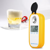 DR402 Digital Beer Refractometer Wort Hydrometer Brix 0-50% Concentration Meter Refractometer Electronic Wine Alcohol Tester, DR402