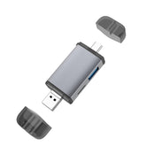 Typce-C+USB+Micro USB OTG Card Reader