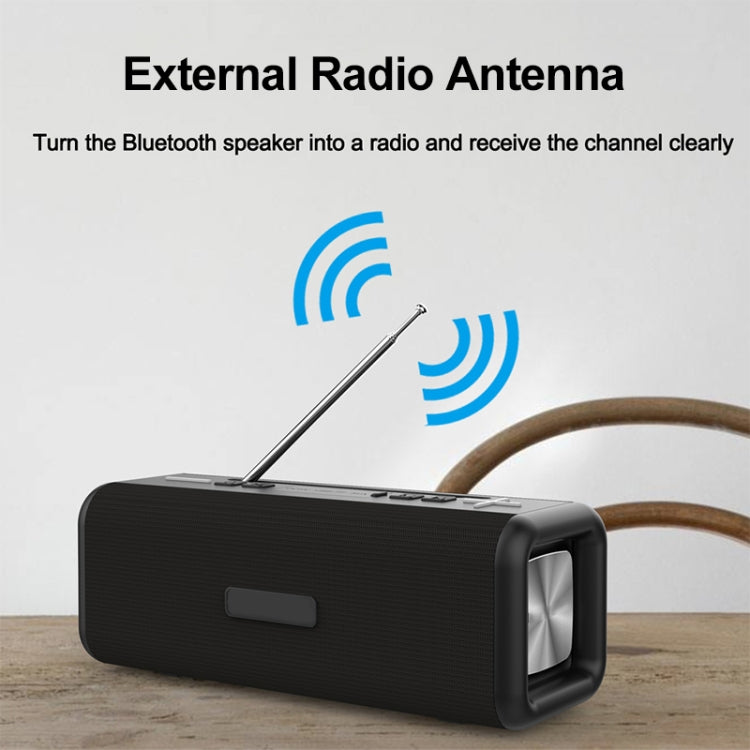 T9 Wireless Bluetooth 4.2 Speaker 10W Portable Sound Box FM Digital Radio 3D Surround Stereo, Support Handsfree & TF & AUX T9 Wireless Bluetooth 4.2 Speaker 10W Portable Sound Box FM Digital Radio 3D Surround Stereo, Support Handsfree & TF & AUX