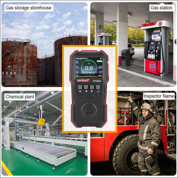 WINTACT WT8806 Carbon Monoxide Monitor Professional Rechargeable Gas Sensor High Sensitive Poisoning Sound-light Vibration Alarm CO Detector WINTACT WT8806 Carbon Monoxide Monitor Professional Rechargeable Gas Sensor High Sensitive Poisoning Sound-light Vibration Alarm CO Detector