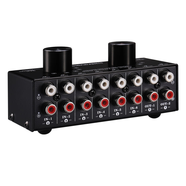 B026 6 Input 2 Output Or 2 Input 6 Output Audio Signal Source Selection Switcher RCA Port B026 6 Input 2 Output Or 2 Input 6 Output Audio Signal Source Selection Switcher RCA Port