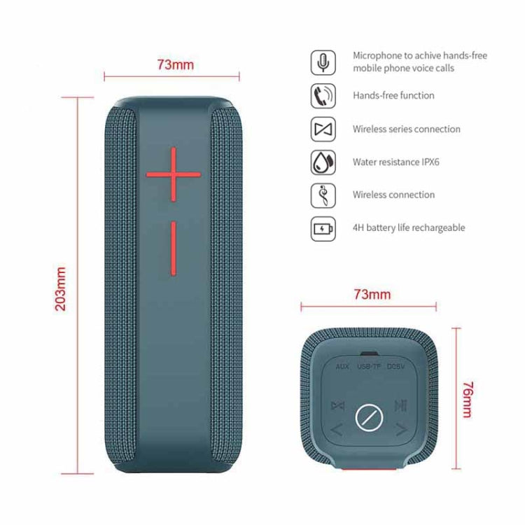 P15 10W Portable Bluetooth Speaker Outdoor Loudspeaker Sound System Stereo, Support TF&FM P15 10W Portable Bluetooth Speaker Outdoor Loudspeaker Sound System Stereo, Support TF&FM