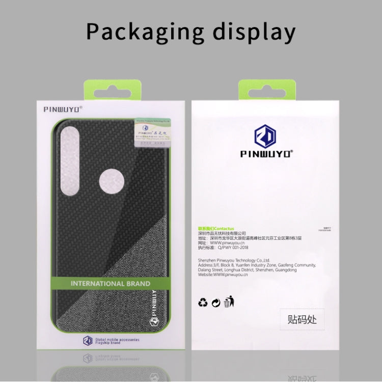 PINWUYO Rong Series  Shockproof PC + TPU+ Chemical Fiber Cloth Protective Cover PINWUYO Rong Series  Shockproof PC + TPU+ Chemical Fiber Cloth Protective Cover