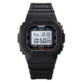 Skmei 1608 Multi-Function Student Electronic Watch Waterproof Timing Silicone Sports Watch