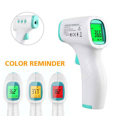 Non-contact LCD Digital Thermometer Fever Handheld Infrared Forehead Body Thermometer with LCD Measurement For Baby Adult Portab