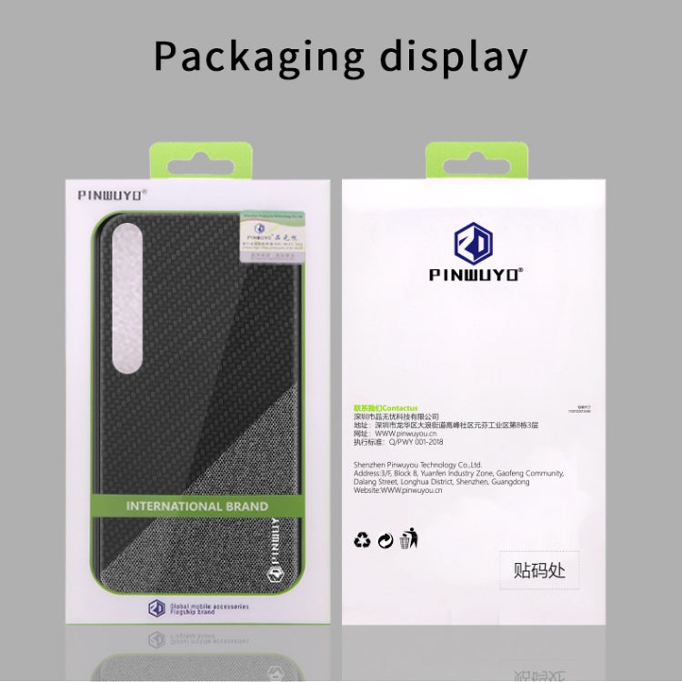 PINWUYO Rong Series  Shockproof PC + TPU+ Chemical Fiber Cloth Protective Cover, For Xiaomi 10 / 10pro, For Xiaomi  RedMi K30 PINWUYO Rong Series  Shockproof PC + TPU+ Chemical Fiber Cloth Protective Cover, For Xiaomi 10 / 10pro, For Xiaomi  RedMi K30