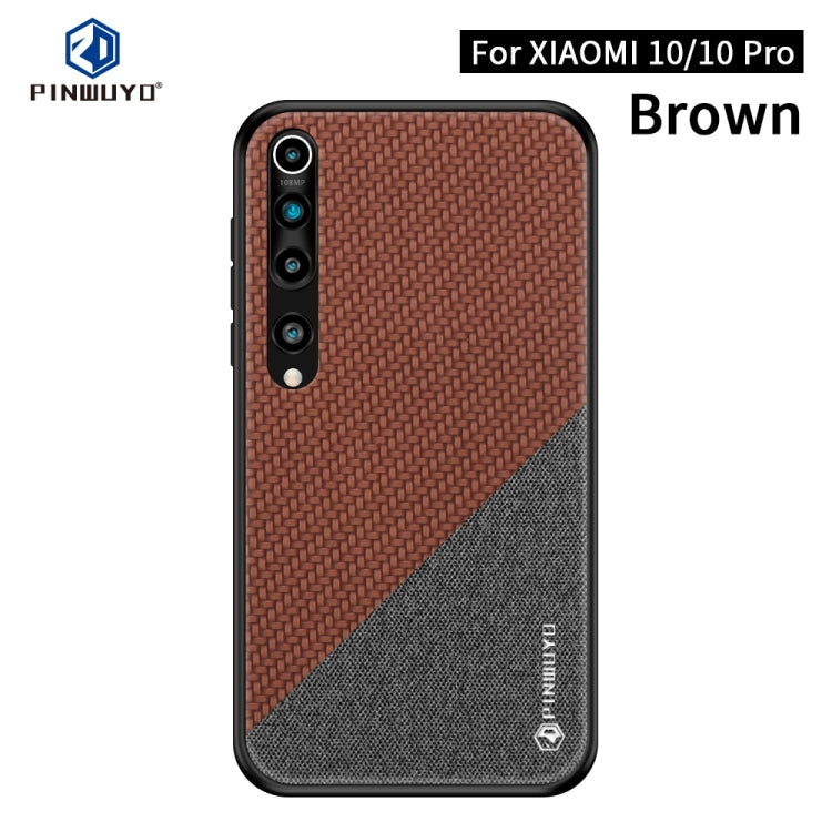 PINWUYO Rong Series  Shockproof PC + TPU+ Chemical Fiber Cloth Protective Cover, For Xiaomi 10 / 10pro, For Xiaomi  RedMi K30 PINWUYO Rong Series  Shockproof PC + TPU+ Chemical Fiber Cloth Protective Cover, For Xiaomi 10 / 10pro, For Xiaomi  RedMi K30