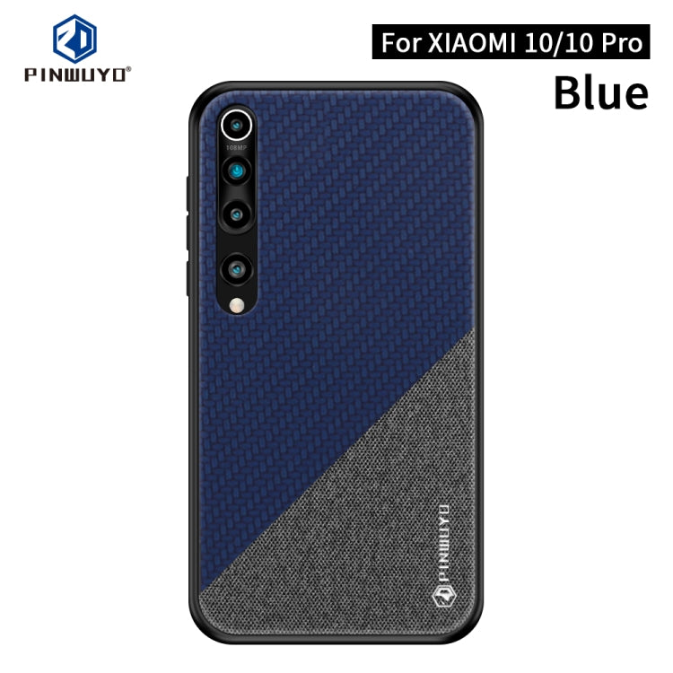 PINWUYO Rong Series  Shockproof PC + TPU+ Chemical Fiber Cloth Protective Cover, For Xiaomi 10 / 10pro, For Xiaomi  RedMi K30 PINWUYO Rong Series  Shockproof PC + TPU+ Chemical Fiber Cloth Protective Cover, For Xiaomi 10 / 10pro, For Xiaomi  RedMi K30