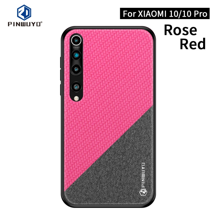PINWUYO Rong Series  Shockproof PC + TPU+ Chemical Fiber Cloth Protective Cover, For Xiaomi 10 / 10pro, For Xiaomi  RedMi K30 PINWUYO Rong Series  Shockproof PC + TPU+ Chemical Fiber Cloth Protective Cover, For Xiaomi 10 / 10pro, For Xiaomi  RedMi K30