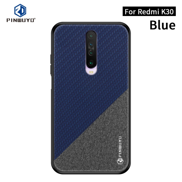PINWUYO Rong Series  Shockproof PC + TPU+ Chemical Fiber Cloth Protective Cover, For Xiaomi 10 / 10pro, For Xiaomi  RedMi K30 PINWUYO Rong Series  Shockproof PC + TPU+ Chemical Fiber Cloth Protective Cover, For Xiaomi 10 / 10pro, For Xiaomi  RedMi K30