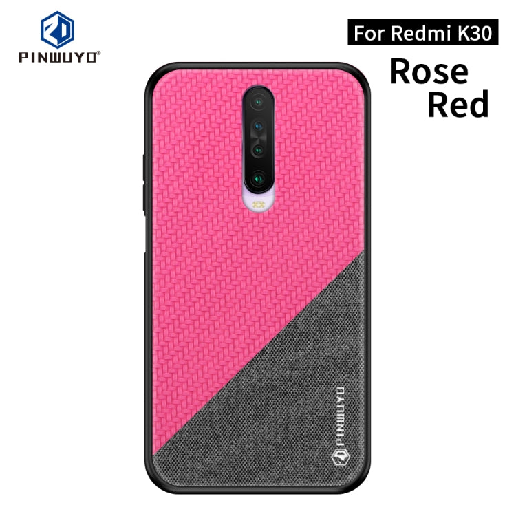 PINWUYO Rong Series  Shockproof PC + TPU+ Chemical Fiber Cloth Protective Cover, For Xiaomi 10 / 10pro, For Xiaomi  RedMi K30 PINWUYO Rong Series  Shockproof PC + TPU+ Chemical Fiber Cloth Protective Cover, For Xiaomi 10 / 10pro, For Xiaomi  RedMi K30