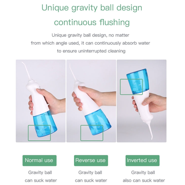 Wireless Water Floss Cleaner Portable 1400mAh USB-Rechargeable Water Flosser IPX7 Waterproof Oral Irrigator, Water Tannk Capacity: 300ML Wireless Water Floss Cleaner Portable 1400mAh USB-Rechargeable Water Flosser IPX7 Waterproof Oral Irrigator, Water Tannk Capacity: 300ML