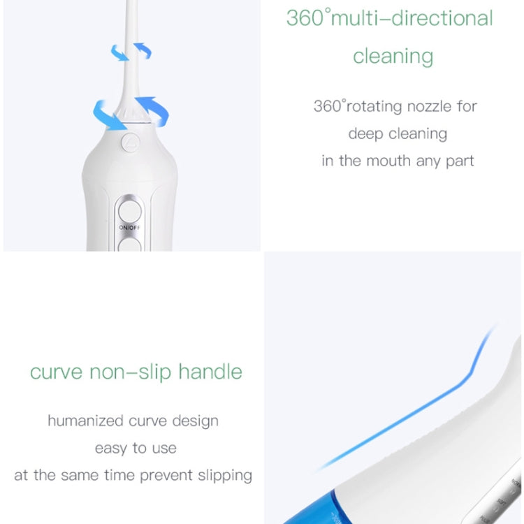 Wireless Water Floss Cleaner Portable 1400mAh USB-Rechargeable Water Flosser IPX7 Waterproof Oral Irrigator, Water Tannk Capacity: 300ML Wireless Water Floss Cleaner Portable 1400mAh USB-Rechargeable Water Flosser IPX7 Waterproof Oral Irrigator, Water Tannk Capacity: 300ML
