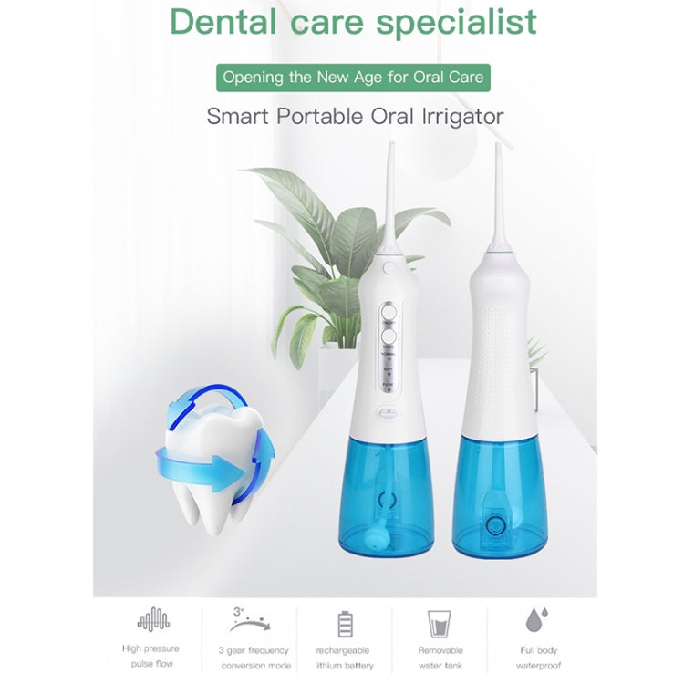 Wireless Water Floss Cleaner Portable 1400mAh USB-Rechargeable Water Flosser IPX7 Waterproof Oral Irrigator, Water Tannk Capacity: 300ML Wireless Water Floss Cleaner Portable 1400mAh USB-Rechargeable Water Flosser IPX7 Waterproof Oral Irrigator, Water Tannk Capacity: 300ML