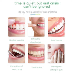 Wireless Water Floss Cleaner Portable 1400mAh USB-Rechargeable Water Flosser IPX7 Waterproof Oral Irrigator, Water Tannk Capacity: 300ML