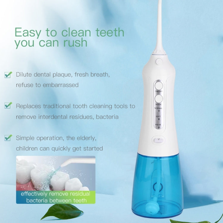 Wireless Water Floss Cleaner Portable 1400mAh USB-Rechargeable Water Flosser IPX7 Waterproof Oral Irrigator, Water Tannk Capacity: 300ML Wireless Water Floss Cleaner Portable 1400mAh USB-Rechargeable Water Flosser IPX7 Waterproof Oral Irrigator, Water Tannk Capacity: 300ML
