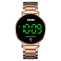 SKMEI 1550 Simple and Stylish LED Touch Screen Men Watch Waterproof Stainless Steel With Electronic Watch