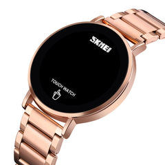 SKMEI 1550 Simple and Stylish LED Touch Screen Men Watch Waterproof Stainless Steel With Electronic Watch