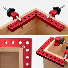 120/140/160mm Right Angle Fixing Clip 90° L-shaped Auxiliary Fixture Positioning Panel Fixing Clip Woodworking Clamping Tool