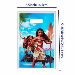 Disney Moana Birthday Party Decorations Princess Theme Candy Loot Bag Gift Bag Kids Girls Baby Shower Moana Maui Party Supplies