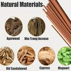 40Pcs Home Incense Stick Natural Sandalwood Incense Sticks Aroma Blessing Ceremony Pray Buddha Incense