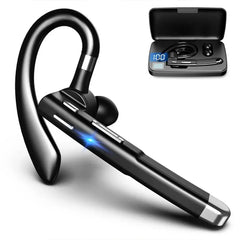 YYK520 Bluetooth Headset Noise Cancelling Sports Earphone Waterproof Digital Display Headphones Single Ear Earbuds Over-Ear