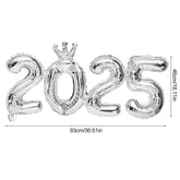 2025 Foil Number Balloons New Year Eve Party Photo Props Decoration Supplies 2024 Xmas Navidad Noel Christmas Home Decor