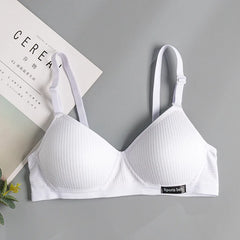 1 Pcs Women Underwear Cotton Bra Seamleass Gathered Push Up Comfortable Soft Bralette Sexy Fashion Ladies Intimate Lingerie