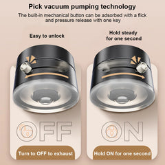 Mini Vacuum Double Side Magnetic Suction Cup Phone Holder Foldable Suction Cup Car Navigation Bracket for iPhone 16 15 Samsung