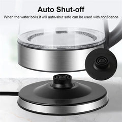 220V 1.8L Electric Kettle Glass Tea Kettle 1500-1800W Water Boiler Home Kitchen water heater,Dry Boiling Protection