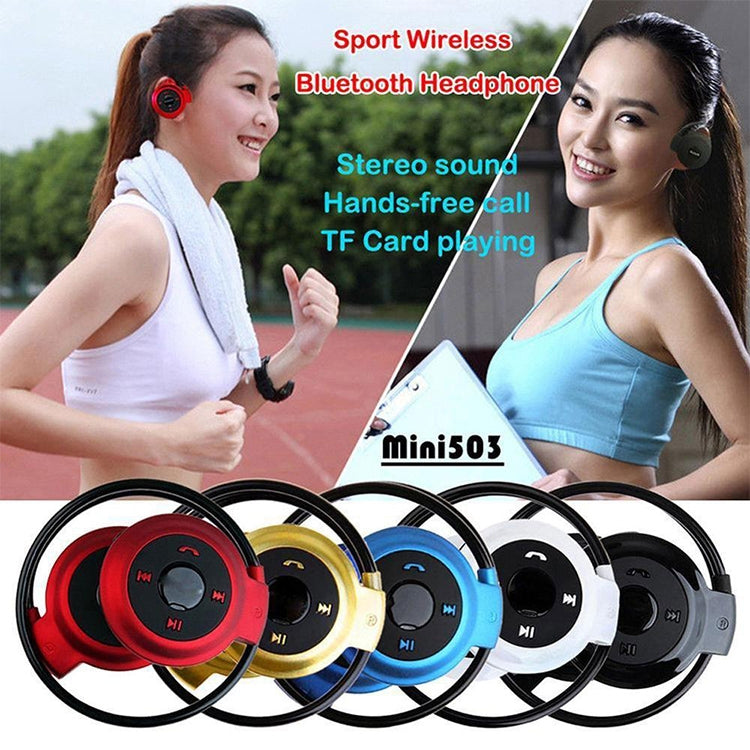 Auriculares Bluetooth con reproductor MP3 NVAHVA, auriculares deportivos inalámbricos con reproductor MP3 y radio FM, auriculares estéreo con tarjeta TF MP3 de hasta 32 GB, mini-503 negro, mini-503 rojo, mini-503 azul, mini-503 dorado Auriculares Bluetooth con reproductor MP3 NVAHVA, auriculares deportivos inalámbricos con reproductor MP3 y radio FM, auriculares estéreo con tarjeta TF MP3 de hasta 32 GB, mini-503 negro, mini-503 rojo, mini-503 azul, mini-503 dorado