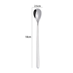 2 PCS Stainless Steel Spoon Creative Coffee Spoon Bar Ice Spoon Gold Plated Long Stirring Spoon