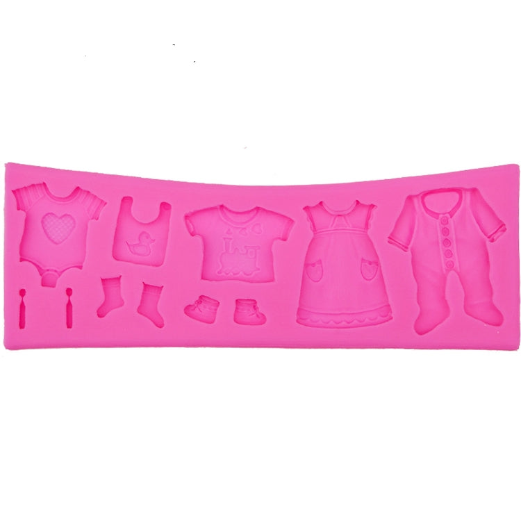 2 PCS Baking Mold Baby Shoes Fondant Cake Mold Kid Clothes Silicone DIY Chocolate West Point Mold, Kid Clothes Shape 2 PCS Baking Mold Baby Shoes Fondant Cake Mold Kid Clothes Silicone DIY Chocolate West Point Mold, Kid Clothes Shape